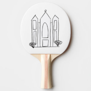 LDS Salt Lake City Temple eenvoudig modern mormon Tafeltennisbatje