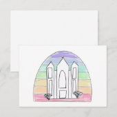 LDS Salt Lake City Temple rainbow sunset mormon (Voorkant / Achterkant)