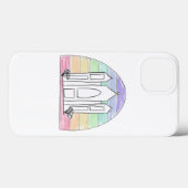 LDS Salt Lake City Temple rainbow sunset mormon Case-Mate iPhone Case (Achterkant (horizontaal))