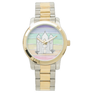 LDS Salt Lake City Temple rainbow sunset mormon Horloge