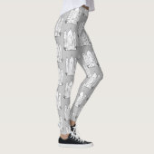 LDS Salt Lake City Temple simple modern mormon  Leggings (Rechts)