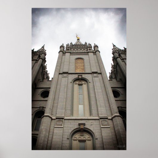 LDS Salt Lake City, UT tempelposter - groot Poster (Voorkant)