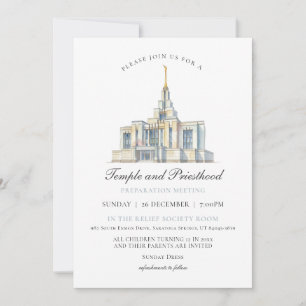 LDS Saratoga Springs Tempel Priesterschap Voorbere Kaart