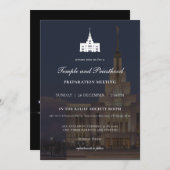 LDS Saratoga Springs Temple Priesthood Preparation Kaart (Voorkant / Achterkant)