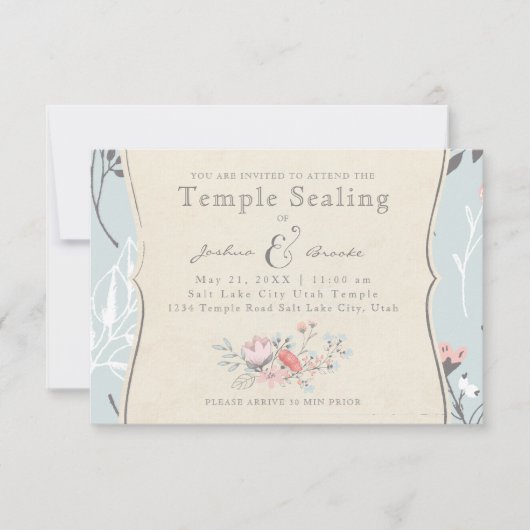 LDS TEMPELSEALCARD|  fietsenbezit Kaart (Voorkant)