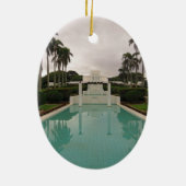 LDS Temple, Laie, Hawai'i. Keramisch Ornament (Achterkant)