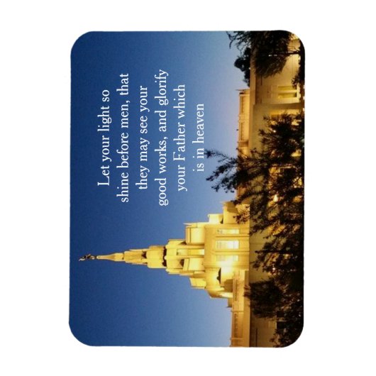 LDS Temple Magnet Magneet (Verticaal)