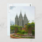 LDS Temple, Salt Lake City, Utah Briefkaart (Voorkant / Achterkant)