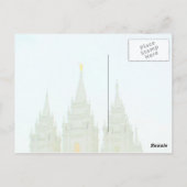 LDS Temple, Salt Lake City, Utah Briefkaart (Achterkant)