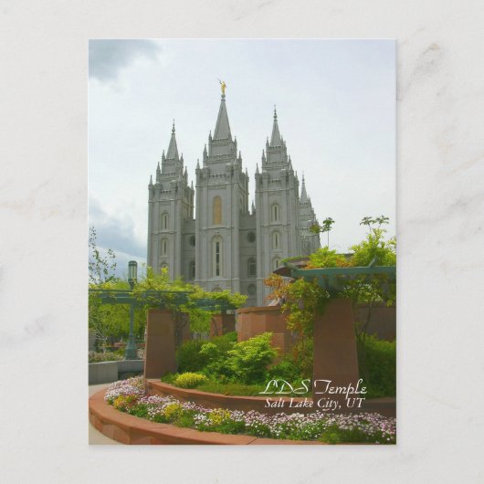LDS Temple, Salt Lake City, Utah Briefkaart (Voorkant)