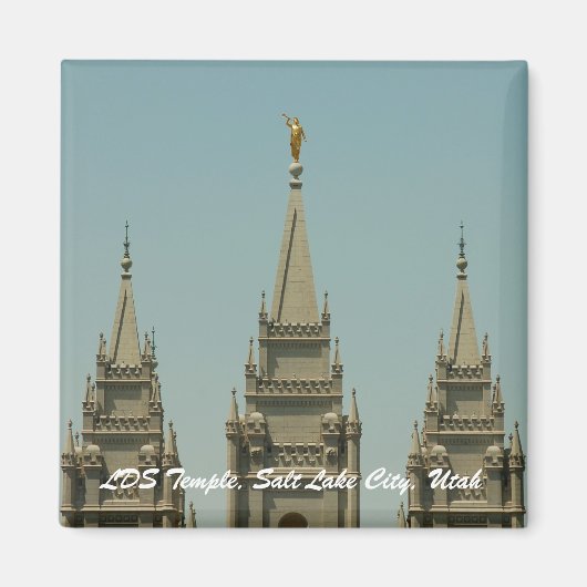 LDS Temple, Salt Lake City, Utah Magneet (Voorkant)