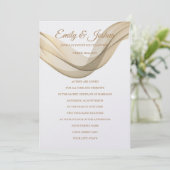 LDS Temple Wedding Invitation - De Veil Uitnodigin Kaart (Staand voorkant)