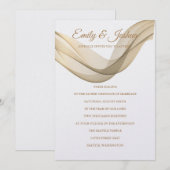 LDS Temple Wedding Invitation - De Veil Uitnodigin Kaart (Voorkant / Achterkant)
