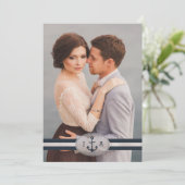 LDS TEMPLE WEDDING INVITATION | Foto Anchor Kaart (Staand voorkant)