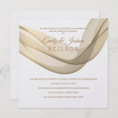 LDS Temple Wedding Reception Invitation-The Veil Kaart (Voorkant / Achterkant)