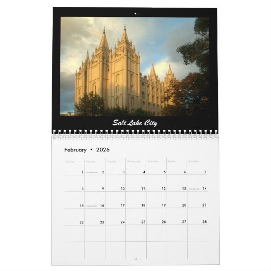 LDS Temples 2018 Kalender (Feb 2026)