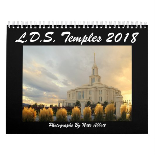 LDS Temples 2018 Kalender (Hoes)