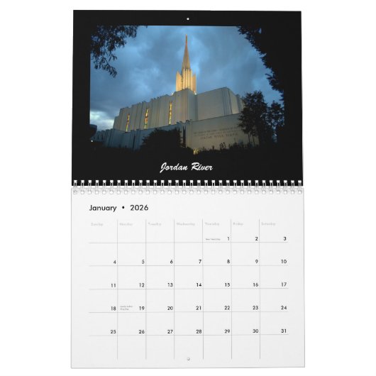 LDS Temples 2018 Kalender (Jan 2026)