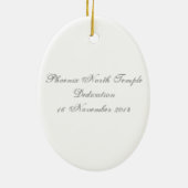 LDS Temples Keramisch Ornament (Achterkant)