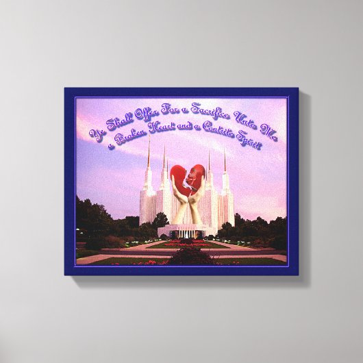 LDS Washington D.C. Temple Canvas Afdruk (Voorkant)