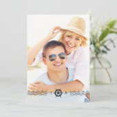 LDS WEDDING INVITATION | Nautical Lighthouse Kaart (Staand voorkant)