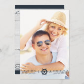 LDS WEDDING INVITATION | Nautical Lighthouse Kaart (Voorkant / Achterkant)