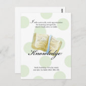 LDS YW Value Card - Kennis Briefkaart (Voorkant / Achterkant)