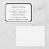 LDS Zegelingsceremonie Huwelijksuitnodiging Bijlag Informatiekaartje (Voorkant / Achterkant)