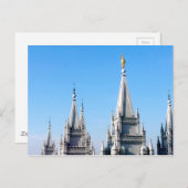 lds zout meer stad tempple angel moroni briefkaart (Voorkant / Achterkant)