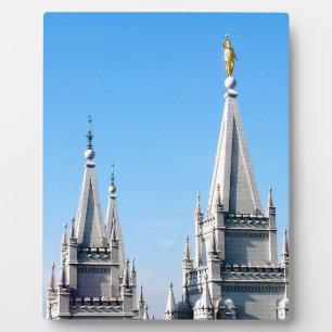 lds zout meer stad tempple angel moroni fotoplaat