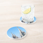 lds zout meer stad tempple angel moroni zandsteen onderzetter (Zijkant)