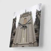 lds zoutmeer stad met tempelklok vierkante klok (Hoek)