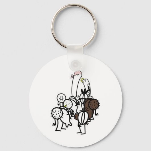 "Le avventure di pene e vagina" Sleutelhanger (Voorkant)