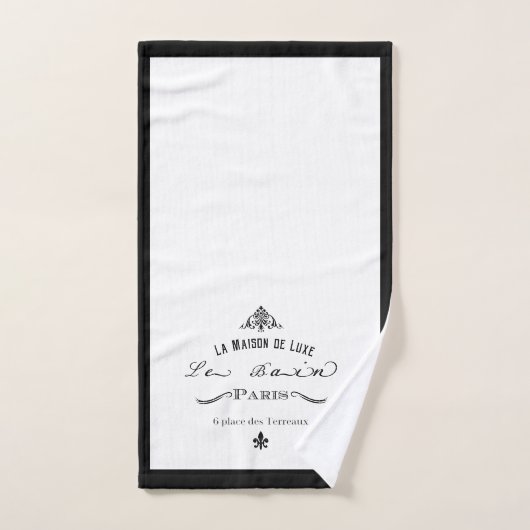 Le Bain Black Boarder Bad Handdoek (Handdoek)