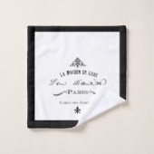 Le Bain Black Boarder Bad Handdoek (Wasdoekje)