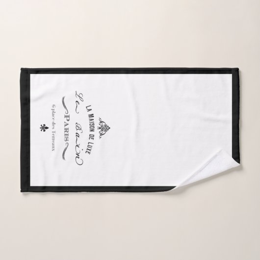 Le Bain Black Boarder Bad Handdoek (Handdoek)