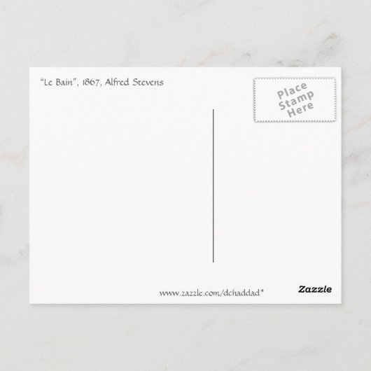 Le Bain Briefkaart (Achterkant)