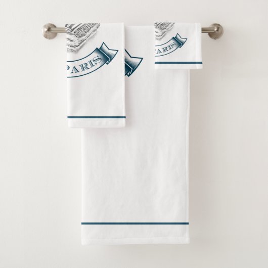 Le Bain du Paris Dark Blue Towel set Bad Handdoek (Insitu)