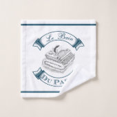 Le Bain du Paris Dark Blue Towel set Bad Handdoek (Wasdoekje)