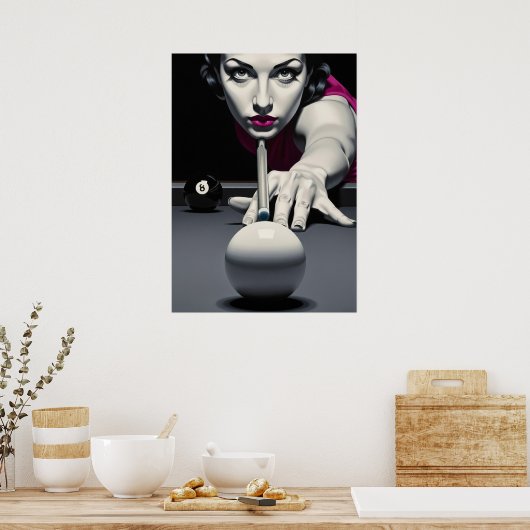 LE BAISER DU DESTIN (De kus van het lot) Poster (Keuken)