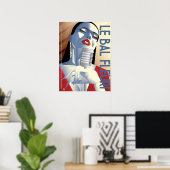 LE BAL FLEURI-poster Poster (Thuiskantoor)