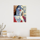 LE BAL FLEURI-poster Poster (Keuken)