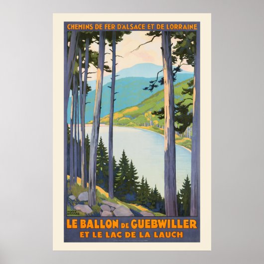 Le Ballon de Guebwiller France Vintage Poster 1930 (Voorkant)