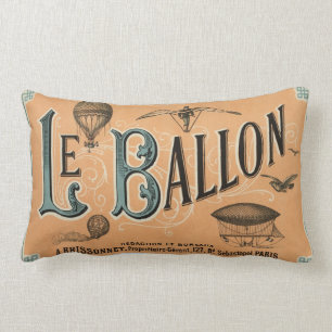 Le Ballon - Frans luchtvaartblad 1883 Kussen
