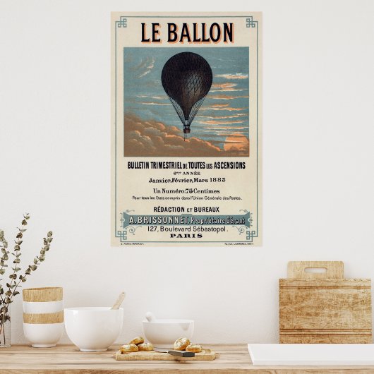 Le Ballon Poster (Keuken)