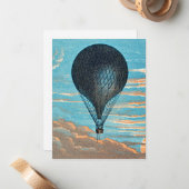 Le Ballon van E. Pichot Notitiekaartje (Voorkant / Achterkant in situ)