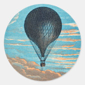 Le Ballon van E. Pichot Ronde Sticker (Voorkant)