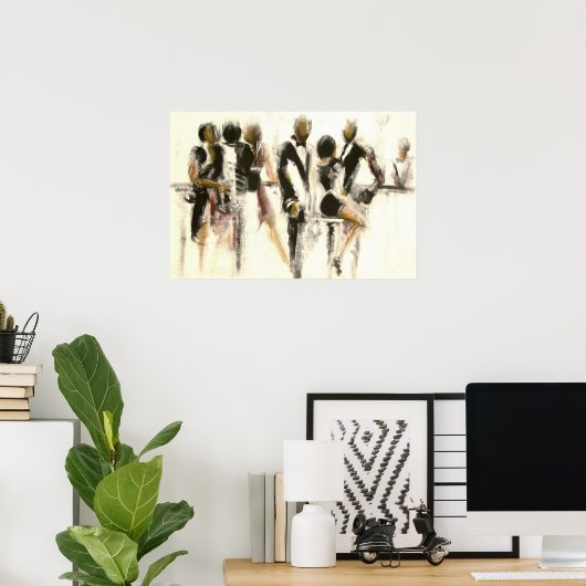 Le bar du vernissage poster (Thuiskantoor)