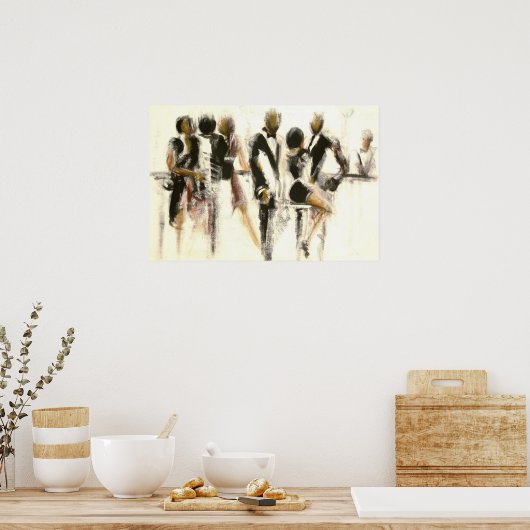 Le bar du vernissage poster (Keuken)