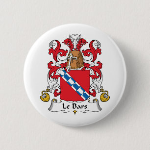 Le Bars Family Crest Ronde Button 5,7 Cm